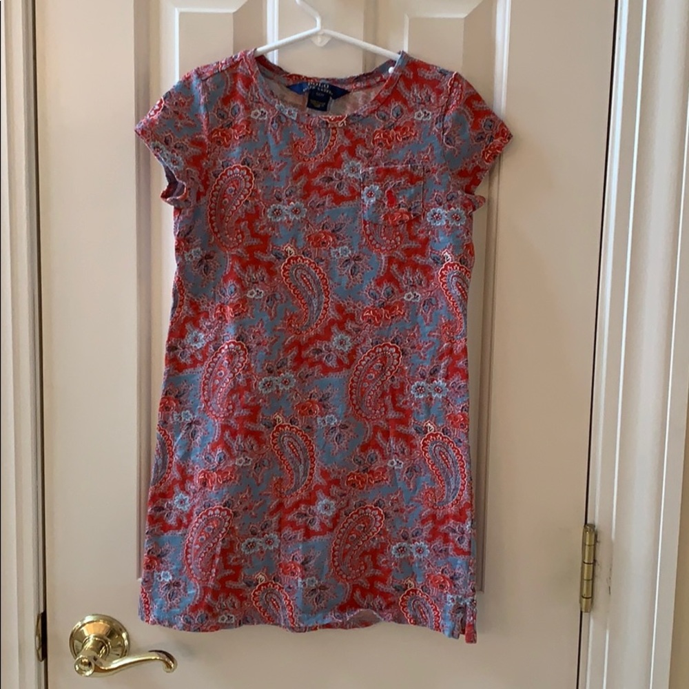 Girls cotton paisley Ralph Lauren dress size 7
